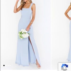 Show Me Your Mumu Paris Gown Steel Blue Dress